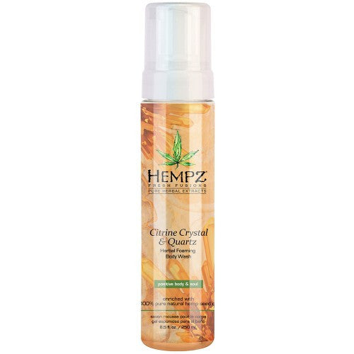 Hempz Citrine Crystal & Quartz Herbal Foaming Body Wash 8.5oz