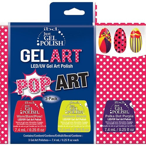 IBD Just Gel Polish Pop Art 3 Pack Gel Art Kit 56950