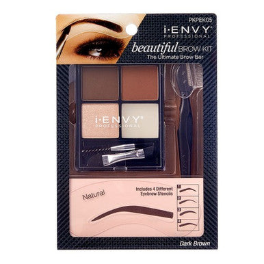 i.Envy Beautiful Brow Kit - Dark Brown