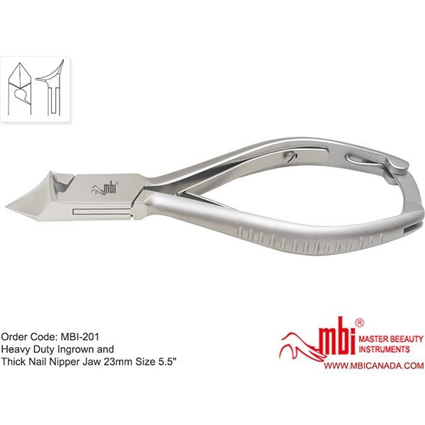 MBI-201 Heavy Duty Ingrown and Thick Nail Nipper.. 5.5"