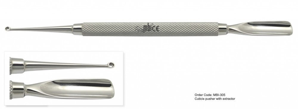 MBI-305 Cuticle Pusher With Extractor