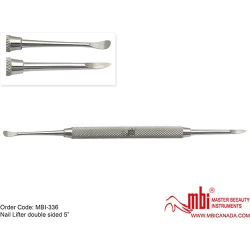 MBI-336 Cuticle Pusher W/ Ingrown Nail Lifter