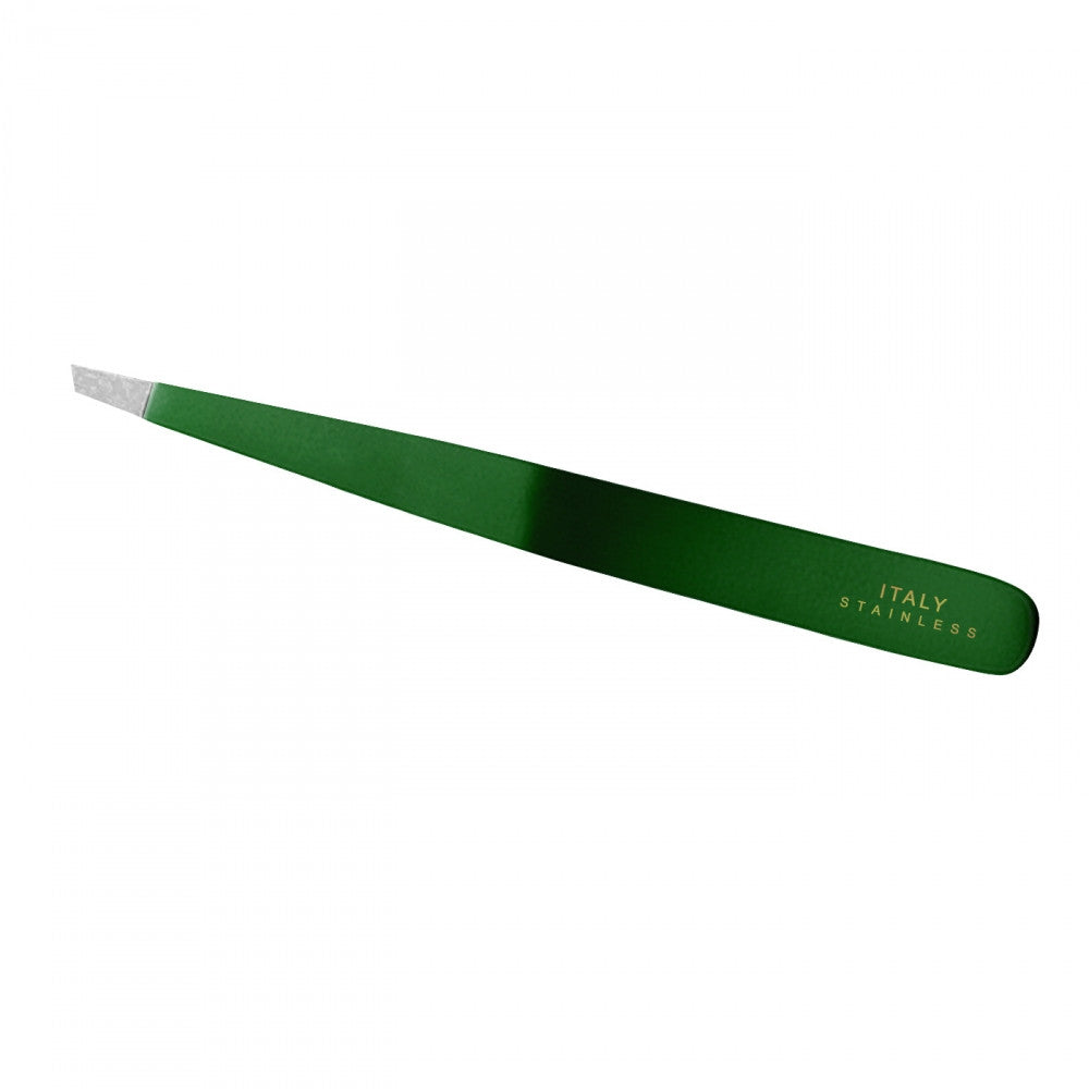 Ultra Haircare Fiesta Tweezers Slant Tip - Green 4840GRU