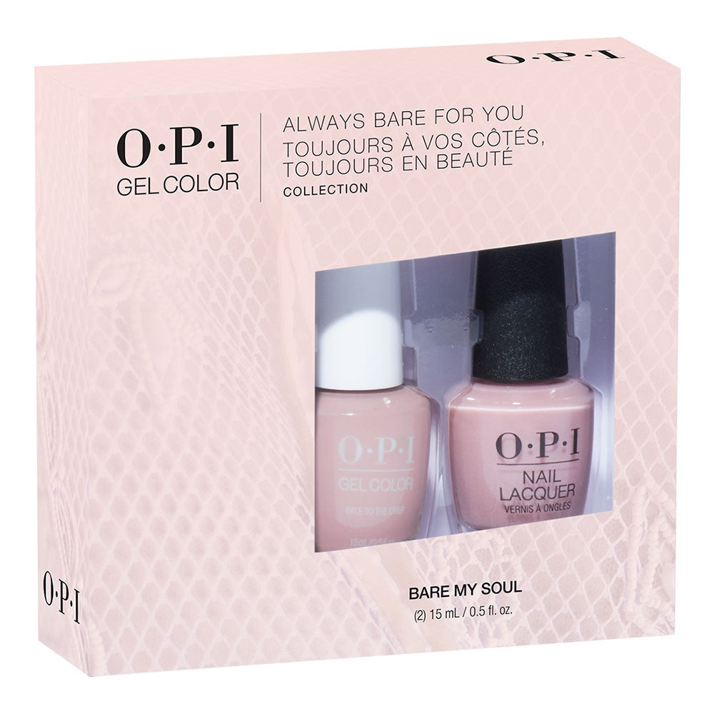 OPI Bare My Soul GelColor/Nail Lacquer 15 ml - Duo 3 GC254