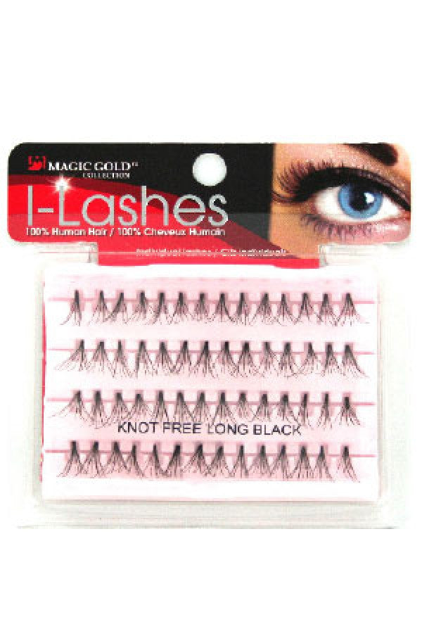 Magic Gold Eyelashes Knot Free Flares (Long Black)