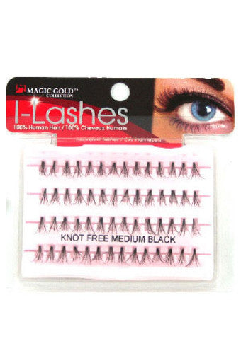 Magic Gold Eyelashes Knot Free Flares (Medium Black)