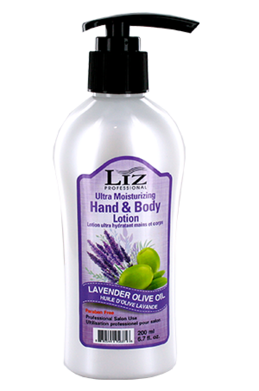 LIZ Professional-2 Hand&Body Lotion-Lavender Olive Oil(6.7oz)