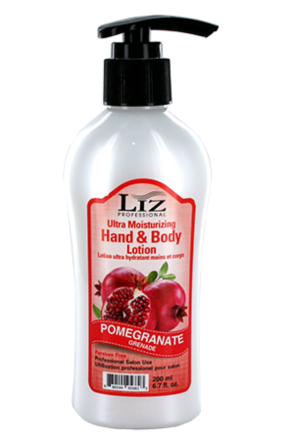 LIZ Professional-3 Hand&Body Lotion-Pomegranate (6.7oz)