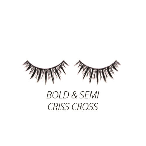 Luxe - Synthetic Lashes - Bold & Semi Criss Crs - 3 Pairs