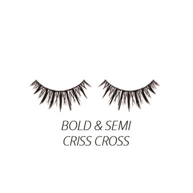 Luxe - Synthetic Lashes - Bold & Semi Criss Crs - 3 Pairs