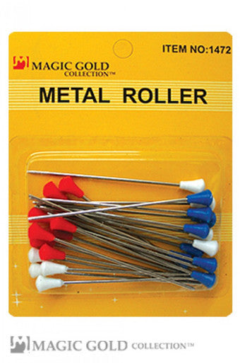 1472 Magic Gold Metal Roller Pins -dz