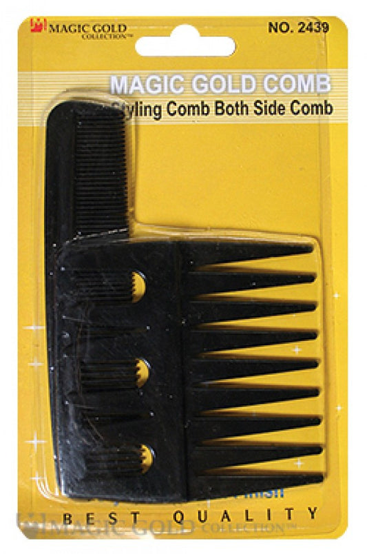 Magic Gold-2439 Both Side Comb w/ 5" Comb -dz