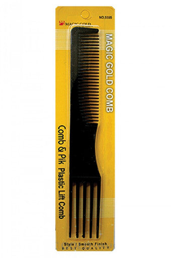 Magic Gold Comb & Pik Plastic Lift Comb 5555 -dz