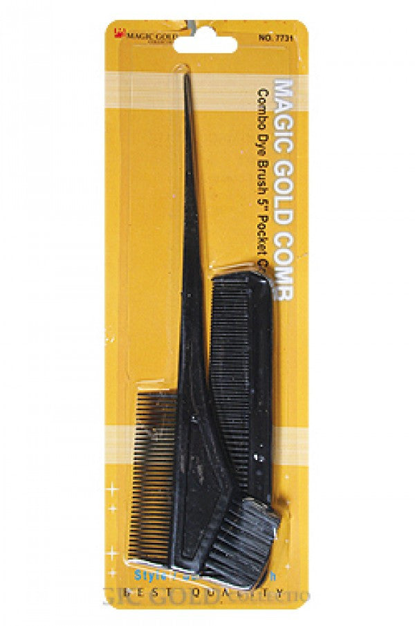 MGC-7731 Combo Dye Brush w/ 5" Comb -dz