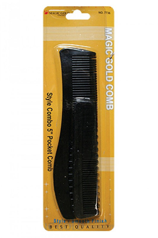 Magic Gold-7736 Small Style Comb w/ 5" Comb -dz