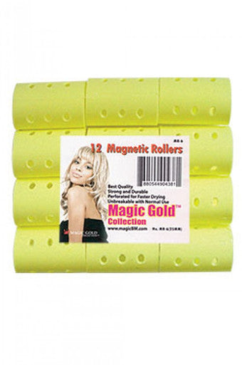 MR-6 Magnetic Rollers 12pc (25mm/ Yellow) -pk