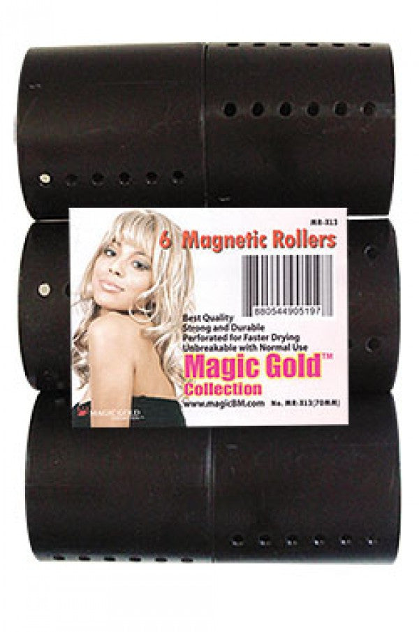 MR-XL3 Magnetic Rollers 6pc (70mm/ Black) -pk