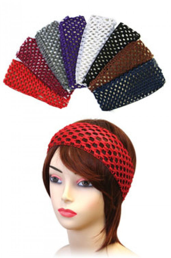 Mesh Head Band (S) 4868Asst -dz