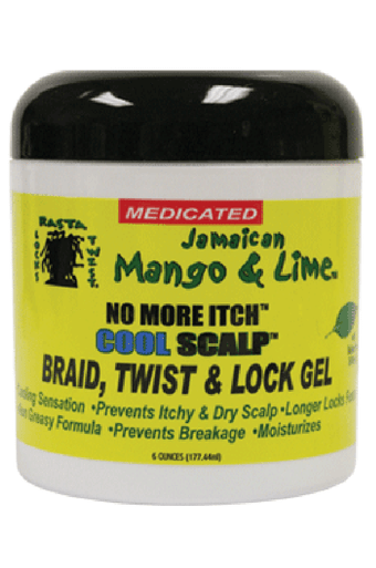 Mango & Lime-12 No More Itch Cool Scalp Braid, Twist & Lock Gel (6oz)