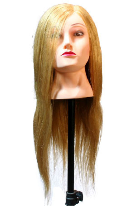 M-2021M2 Practice Mannequie Mixed Human Hair/Synthetic Blond (20~22") -pc