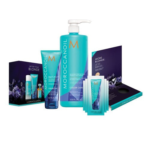 Moroccanoil Blonde Perfecting Purple Shampoo Salon Intro