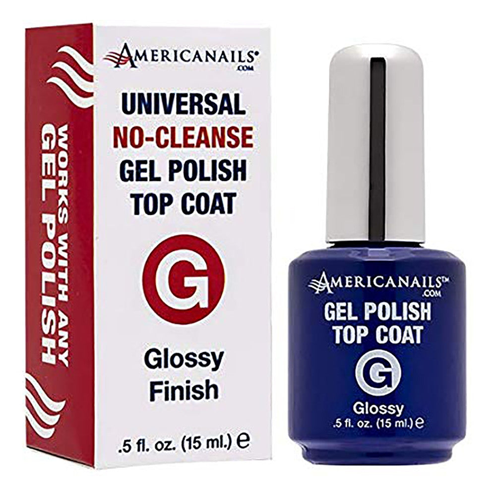 Americanails No-Cleanse Top Coat Glossy Finish 0.5ozAMN1017G