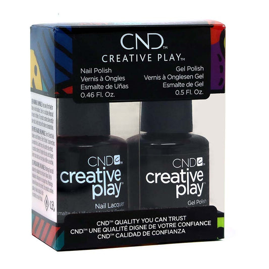 CND Creative Play GelColor/Nail Lacquer Duo, Black + Forth