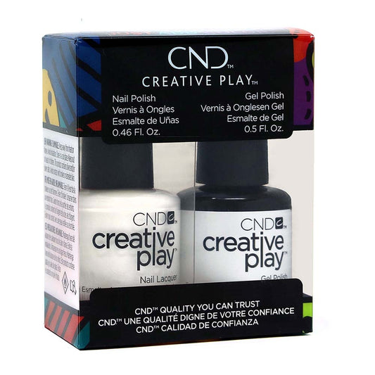 CND Creative Play GelColor/Nail Lacquer Duo, Blanked Out