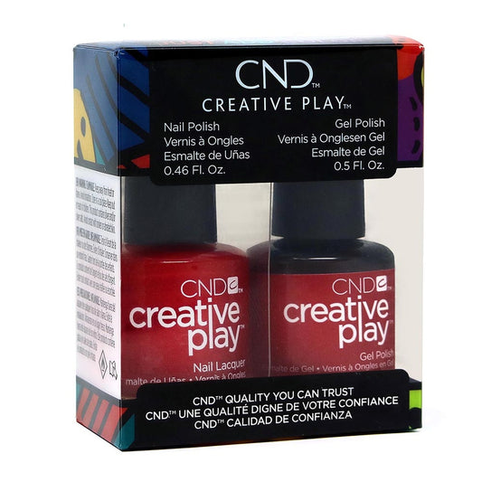 CND Creative Play GelColor/Nail Lacquer Duo, RedY To Roll