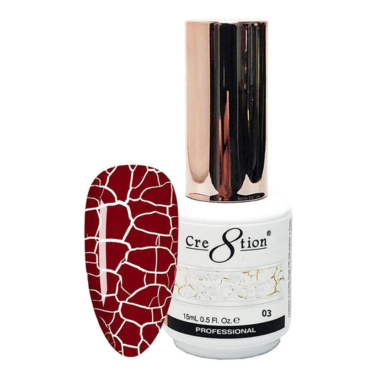 Cre8tion Crackle 03 Soak Off Gel 0.5 fl oz/15 ml 0916-2856