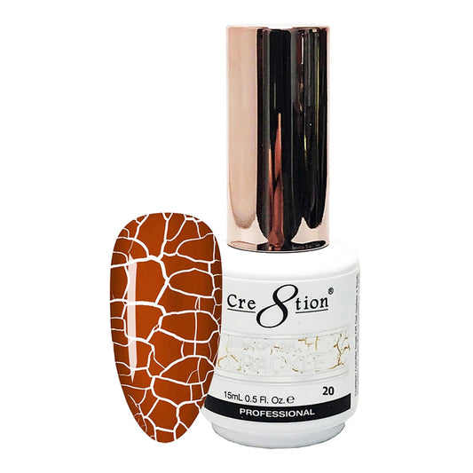 Cre8tion Crackle 20 Soak Off Gel 0.5 fl oz/15 ml 0916-3215