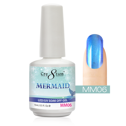 Cre8tion Mermaid LED/UV Soak Off Gel 0.5 fl oz/15ml - MM06