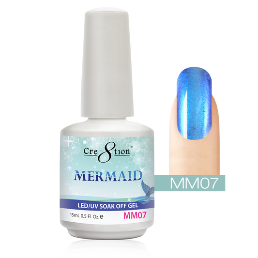 Cre8tion Mermaid LED/UV Soak Off Gel 0.5 fl oz/15ml - MM07