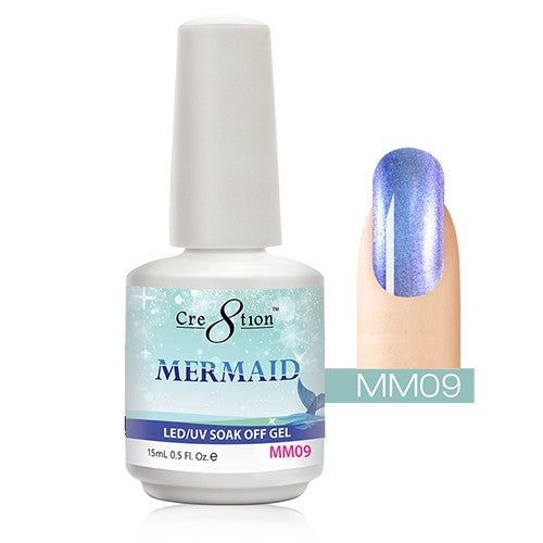 Cre8tion Mermaid LED/UV Soak Off Gel 0.5 fl oz/15ml - MM09