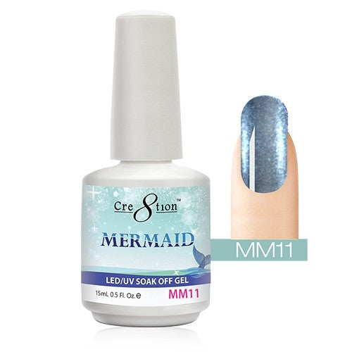 Cre8tion Mermaid LED/UV Soak Off Gel 0.5 fl oz/15ml - MM11