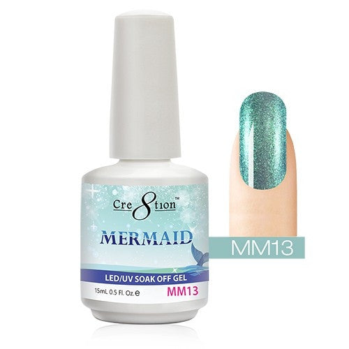 Cre8tion Mermaid LED/UV Soak Off Gel 0.5 fl oz/15ml - MM13