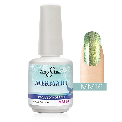 Cre8tion Mermaid LED/UV Soak Off Gel 0.5 fl oz/15ml - MM16