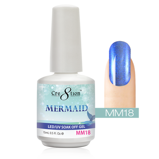 Cre8tion Mermaid LED/UV Soak Off Gel 0.5 fl oz/15ml - MM18