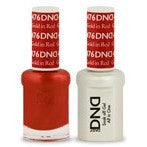 Daisy DND476 Soak Off Gel All In One Set - Gold In Red