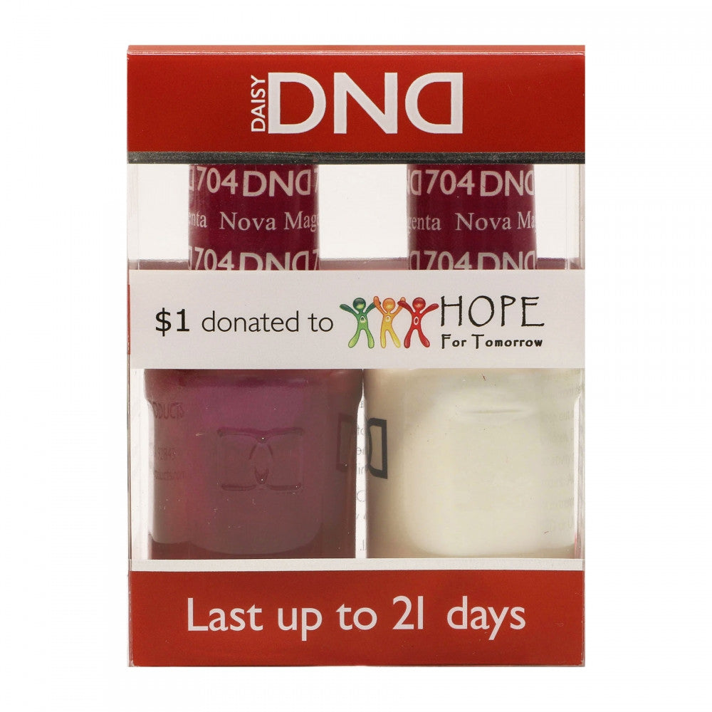 Daisy Soak Off Gel All In One Set - Nova Magenta DND704