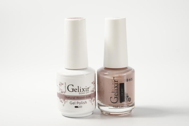 Gelixir Soak Off Gel All In One Set Natural Wood GX026