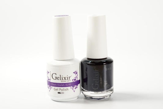 Gelixir Soak Off Gel All In One Set Dark Violet GX029