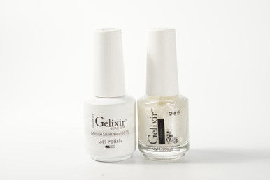 Gelixir Soak Off Gel All In One Set White Shimmer GX037