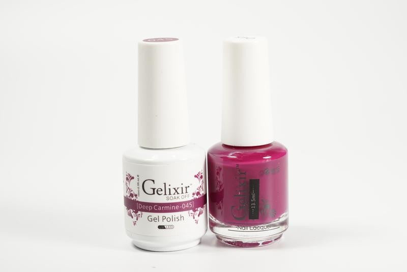 Gelixir Soak Off Gel All In One Set Deep Carmine GX045