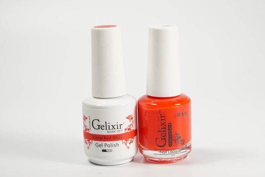 Gelixir Soak Off Gel All In One Set Coral Red GX062