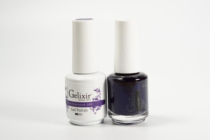 Gelixir Soak Off Gel All In One Set Blue Diamomd GX088