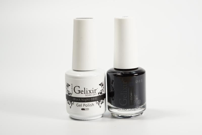 Gelixir Soak Off Gel All In One Set Black Night GX089