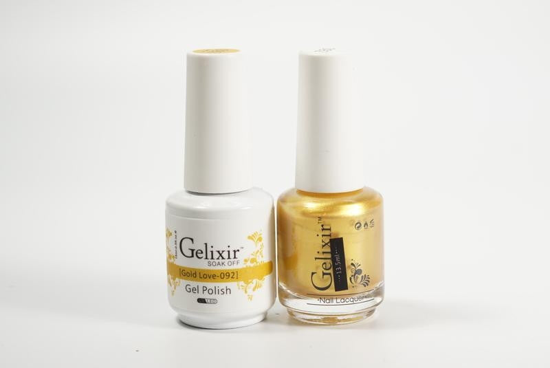 Gelixir Soak Off Gel All In One Set- Gold Love GX092