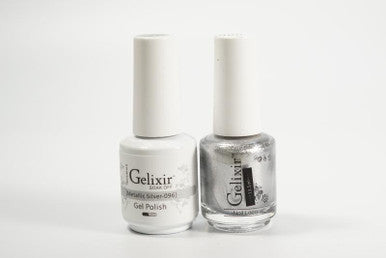 Gelixir Soak Off Gel All In One Set Metallic Silver GX096