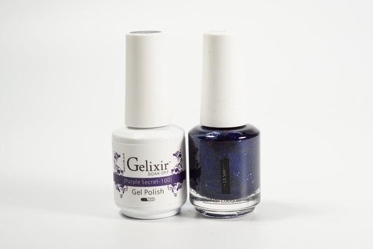 Gelixir Soak Off Gel All In One Set Purple Secret GX100